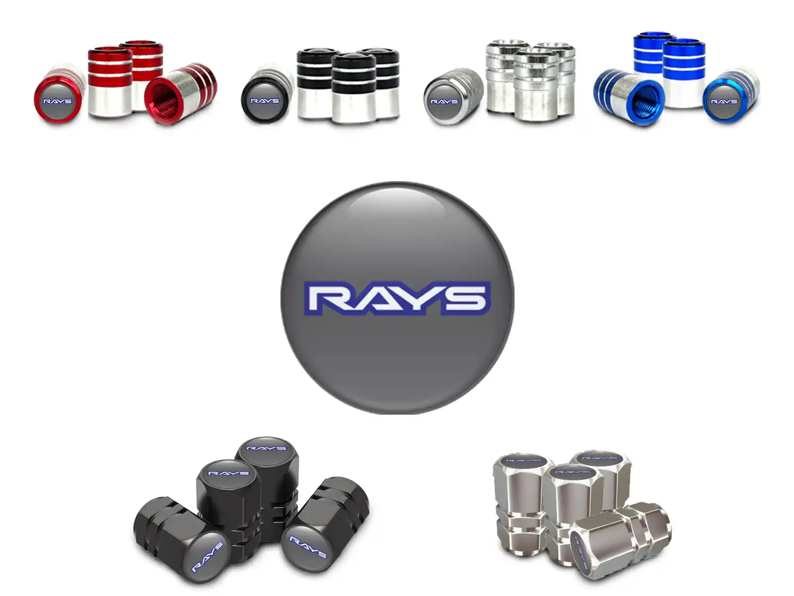 Rays Cappelli valvola Bici Look Lusso